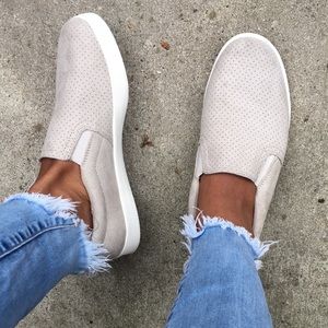 Dr. Scholl's Beige Slip-On Sneakers
